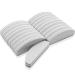 20 PCS Mini Nail Buffer Block for Gel Acrylic Nails Half Moon Nail Files and Buffers Double-Sided Sponge Nail Polish Sanding Buffer Nail(Grey)
