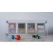 Trading Card Display Stand - 4 Slot Clear Acrylic Holder with UV Protection - Buy Online on SooperMarket.com