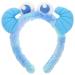 minkissy Horn Headband Plush Ox Horn Headband Cute Funny Headwear Cartoon Animal Horn Hair Hoop with Eyes Hairband for Halloween Dress Up Headbands