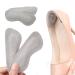 Wotermly 2 Pairs Heel Pad  Cow Leather Heel Grips for Womens Shoes Grey Heel Pads for Shoes Too Big Inserts  Heel Inserts for Loose Shoes