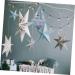 ABOOFAN 1pc Chandelier Household Decor Christmas Party Supplies Neon Color Scene Decor Hanging Accessories Silver 35x35x40cm - Buy Online on SooperMarket.com