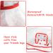 Shop Petcute Waterproof Dog Raincoat with Hood - Transparent PVC Breathable Button Closure | Ideal for Medium & Large Dogs in Red - Buy Online on SooperMarket.com