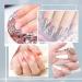 Wakaniya Builder Gel Nail Kit - 4 Colors UV Gel Set for Nail Extension - Includes Clear, White, Glitter, and Silver - Perfect for Beginners - DIY Nail Art Supplies - Buy Online on SooperMarket.com