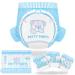 LittleForBig Adult Printed Diapers 10 Pack - Potty Pants (Medium 71-96 CM) Blue M