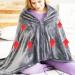 Kuuleeyn USB Heated Electric Shoulder Blanket & Warm Scarf - Lightweight Coral Fleece for Winter - Light Gray - Buy Online on SooperMarket.com