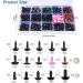  560PCS  Ecavria Safety Eyes for Amigurumi  Premium Plastic Eyes and Noses with Washers  Colorful Craft Doll Eyes in Various Sizes  Safety Eyes for Crochet Toys  Stuffed Animals and Teddy Bear - Buy Online on SooperMarket.com