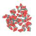 FRCOLOR 4 Pieces 5 Decorative Ornaments DIY Accessories for Nail Salons Face Ice Cubes Mobile Phone Shell Ornament Fruit Slices Nail Art Animal Decor Polymer Clay Manicure Charm