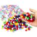 1500 Small 1cm Craft Pom Pom Balls in Bright Assorted Colors - Perfect for DIY Crafts - Buy Online on SooperMarket.com