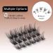 Veleasha 72pcs DIY D Curl Lash Clusters | Volume & Natural Look Individual Lashes | 8-16mm Mix Length False Eyelashes for Home Extensions - Buy Online on SooperMarket.com