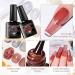 MEET ACROSS Jelly Gel Nail Polish Set - 6 Morandi Colors for Salon Gel Manicure and DIY Nail Art (Gray, Purple, Yellow) - Buy Online on SooperMarket.com