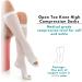 Knee High Compression Stockings 15-20 mmHg - XL Size | Best Medium Level Support for Travel & Everyday Wear - Buy Online on SooperMarket.com