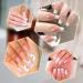 40 Sheets Self-Adhesive French Manicure Nail Stickers - DIY Nail Art Tips & Guides for Perfect French Tips - Buy Online on SooperMarket.com