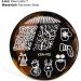 Sanwood Nail Stamping Plate - Clear Engraved Xmas Patterns | Stainless Steel Nail Art Template Tool Kit for Manicure - Style 5 - Buy Online on SooperMarket.com