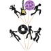 Rsstarxi 24 Pack 70's Disco Dancing Cupcake Toppers Glitter 80's Disco Dancer Cupcake Picks 70's 80's Disco Cake Decorations for Music Ball Disco Theme Wedding Birthday Party Decorations Design 1 - Buy Online on SooperMarket.com