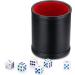 Vuwuma Felt Lined Professional Dice Cup Set - Includes 6 Quiet Dice for Yahtzee Game - Buy Online on SooperMarket.com