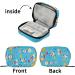 SUABO Panda Bears Weekly Pill Organizer - Travel 7 Day Pill Box with Separate Compartments for Medications & Vitamins | Blue - Buy Online on SooperMarket.com