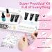 Modelones Poly Nail Gel Kit 8 Colors with 48W LED Nail Lamp - Professional Starter Manicure Kit with Complete Poly Nail Art Tools - Nail Extension Gel Set with Rhinestone, Glitters, Sequins - Perfect Gift for Women - Buy Online on SooperMarket.com