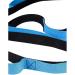 Yoga Stretch Strap with 10 Loops for Athletes and Dancers - Multi-Grip Fitness Pilates Belt in Black Blue - Buy Online on SooperMarket.com