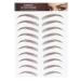 Eyebrow Tattoo Sticker Eyebrow Transfers Stickers Waterproof 4D Hair Like Grooming Shaping Eyebrow Sticker False Eyebrows Long Lasting Waterproof Makeup Eyebrow Transfers Stickers for Women(BROWN-09)