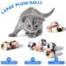 12-Piece Large Plush Pets Ball Toy Set for Cats - Fuzzy Pom Pom Balls in Pink Leopard Print | Indoor Cat Entertainment - Buy Online on SooperMarket.com