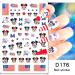 4th of July Nail Art Stickers - Patriotic Independence Day Designs for Acrylic Nails - Buy Online on SooperMarket.com