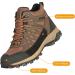 FREE SOLDIER Men's Waterproof Hiking Boots - Lightweight & Breathable Ankle Boots for Trekking - Black/Brown, Size 12 - Buy Online on SooperMarket.com