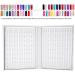 Nail Art Display Book Nail Color Chart Display Professional Salon Nail Color Swatches Nail Practice Card Design Board Nail Tip Storage Tools for Nail Art Showing(white) - Buy Online on SooperMarket.com
