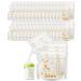 Jieyuchu breast milk bag 30 pieces of 250ml breast milk storage bag bpa-free breast milk with a double-row closure for breastfeeding quick freezing and thawing