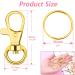 Paxcoo 100pcs Gold Keychain Rings Kit - 50 Key Chain Hooks + 50 Key Rings for Resin Craft & Acrylic Blanks - Bulk DIY Keychain Making Supplies - Buy Online on SooperMarket.com