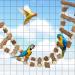 Bird Parrot Ladder Bridge Toy - Natural Pepper Wood Swing & Climbing Accessory for Birds Rats Hamsters - 26 Ladders 74.4x3.93 - Ideal Bird Cage Toy - Buy Online on SooperMarket.com