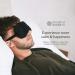 Mindful & Modern Lavender Eye Mask for Meditation, Yoga & Sleep | Weighted for Deep Relaxation | Soft Black Satin Cover with Flax Seed Fill - Buy Online on SooperMarket.com