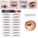 ANKROYU 10 Types Professional Eyebrow Stickers - Natural Brown Transfer Stickers for Women | Perfect Eyebrow Solution - Buy Online on SooperMarket.com