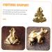 Alipis 1pc Figures Vivid Desktop Delicate Adornment Keychain Frog-designed Tabletop Vintage Pet Tea - Buy Online on SooperMarket.com