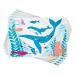 Stick-On Disposable Baby Placemats for Kids Fun Under The Sea (12 x 18 in 50 Pack)