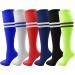 Winterlace Kids Soccer Socks, 6 Pairs for Boys Girls, Youth Knee High Athletic Sports Football Gym School Team Pack Children Assorted Small