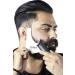 Beard up Your Life Premium-Edelstahl template for beard styling shaving template for your daily care simple shapes trimming and styling perfect beard line clean contours