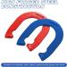 PoPoHoser Heavy Duty Steel Horseshoes Outdoor Game Set - 4 Horse Shoes & 2 Stakes - Fun for Adults and Family in Backyard, Lawn, Beach - Buy Online on SooperMarket.com