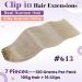 Shop Laavoo 55cm Real Hair Clip-In Extensions - #613 Blond 105g Remy Invisible Clips - 7pcs | Premium Quality Hair Extensions for a Natural Look - Buy Online on SooperMarket.com