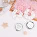 12 Pack Compact Pocket Makeup Mirrors with Bride, Maid of Honor, Bridesmaid Designs + Bachelorette Party Hair Ties - Silver - Buy Online on SooperMarket.com