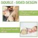 7pcs Wooden Baby Monthly Milestone Cards | Double Sided Newborn Welcome Sign | Baby Milestone Stickers for Boy and Girl - Buy Online on SooperMarket.com