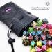 Haxtec Dragon Dice Bag - Small Drawstring Leather DND Pouch for Dungeons & Dragons - Purple Eye Design - Patent D893867 - Buy Online on SooperMarket.com