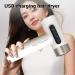 Cordless Hair Dryer 300W 100000RPM USB Portable Hairdryer 9 Wind Speeds 3 Adjustable Temperature Rechargeable Hair Dryer for Dormitory Travel Outdoor - Buy Online on SooperMarket.com