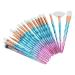 20 Pieces Makeup Brushes Set Professional Face Makeup Brushes Kit Portable Soft Fiber Hair Cosmetic Eye Shadow Loose Eyeshadow Brushes Synthetic Powder Concealers