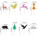 Arthsdite 24Pcs Woodland Creatures Theme Cupcake Toppers Tree Mountain Deer Bear Rabbit Squirrel Fox Cupcake Picks Safari Jungle Animals Theme Baby Shower Birthday Party Cake Decorations Supplies - Buy Online on SooperMarket.com