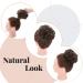 Maroon Bun Extensions - Thick Updo Hairpiece for Wavy Curly Hair - 45g Brown - Buy Online on SooperMarket.com