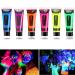 Fusang Glow in the Dark Face Body Paint Washable Neon Face Body Paint Black Light Face Makeup for Party Halloween Christmas Cosplay Masquerade Etc 0.48oz Set of 6 Tubes(6 colors)