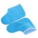 PLAFOPE 1 Pair Waxed Cotton Footmuffs Paraffin Wax Spa Foot Covers Wax Warming Covers Foot Spa Wrapping Cover Wax Booties Paraffin Bath Bags Foot Spa Booties Paraffin Foot Covers Polyester 26.50X19.00X1.00CM Blue