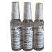 KeriCure 3 PACK Moisturizing Hand Sanitizer 2oz Spray Bottles Unscented Made in the USA