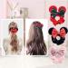 Mouse Ears Sequin Velvet Hair Scrunchies Set - Black, Red, Pink - Buy Online on SooperMarket.com