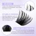 Lash Clusters DIY Eyelash Extensions - C/D Curl 8-16mm Mixed Soft & Wispy Individual Lashes for Volume | Matte Black Cluster Lashes - Buy Online on SooperMarket.com